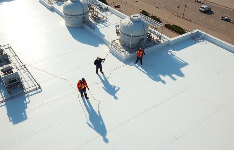 Chantier Cool Roof Covalba