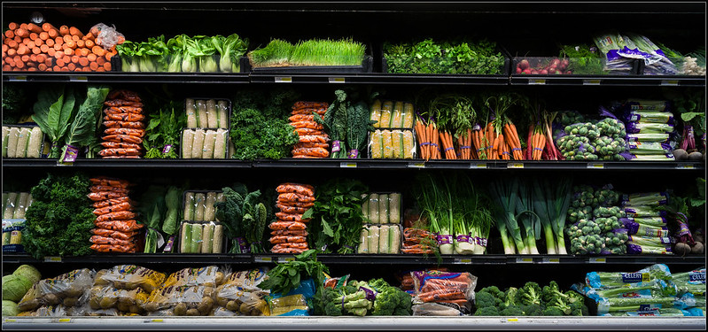 supermarché rayons